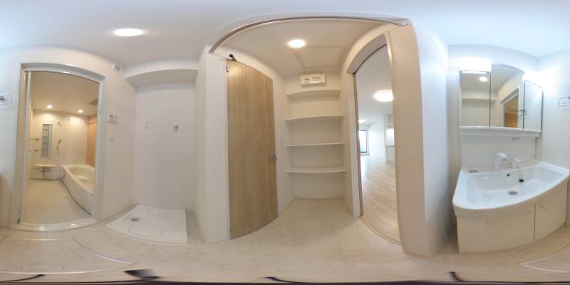 パノラマ画像洗面所