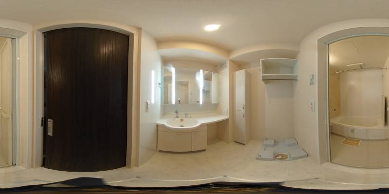 パノラマ画像洗面所