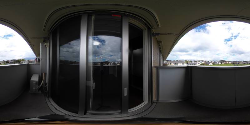 パノラマ画像バルコニー