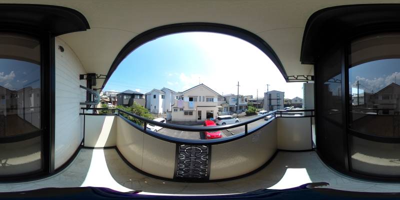 パノラマ画像バルコニー