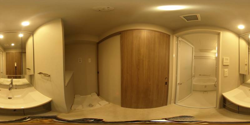 パノラマ画像洗面所