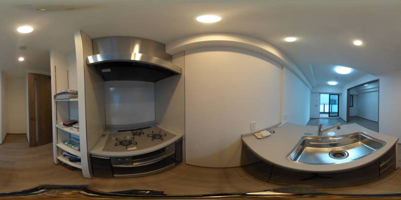 パノラマ画像キッチン