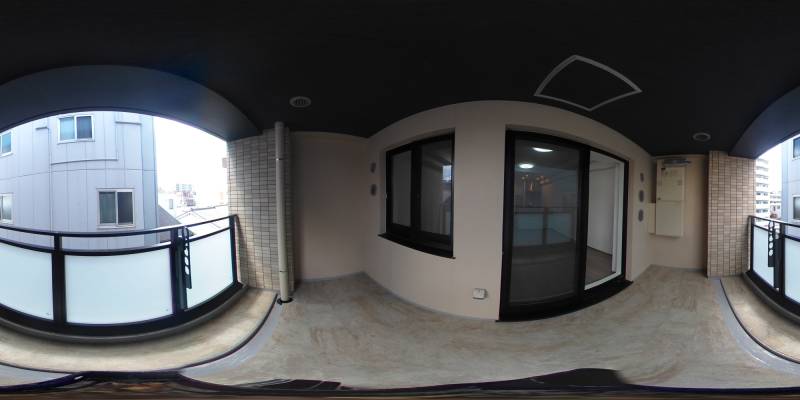 パノラマ画像バルコニー