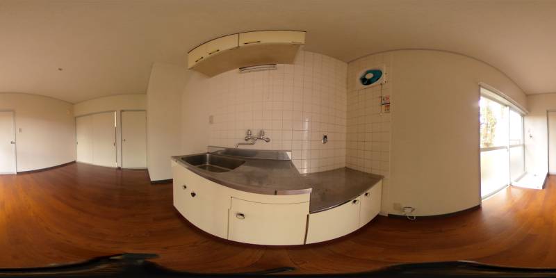 パノラマ画像キッチン