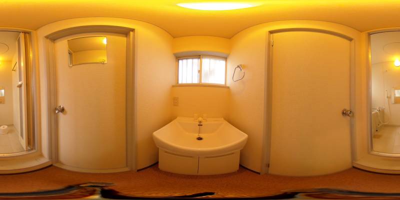 パノラマ画像洗面所