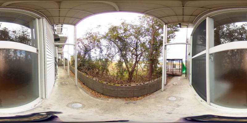 パノラマ画像バルコニー