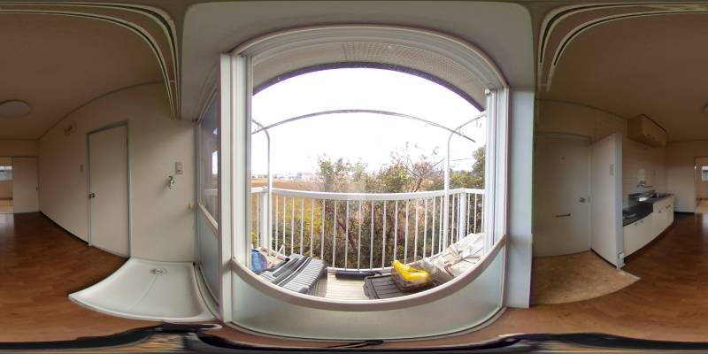 パノラマ画像バルコニー