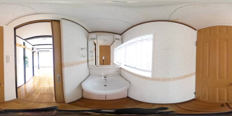 パノラマ画像洗面所