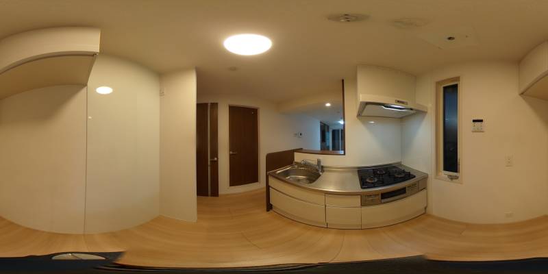 パノラマ画像キッチン