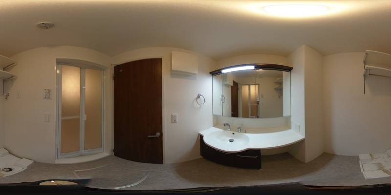 パノラマ画像洗面所