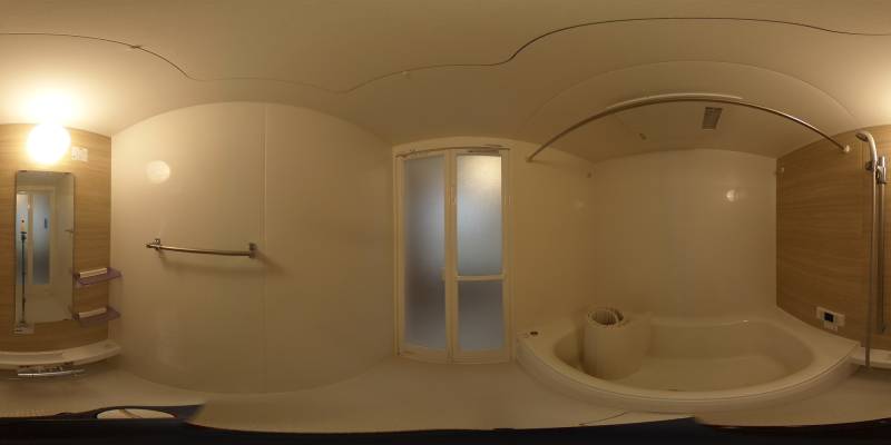 パノラマ画像バスルーム