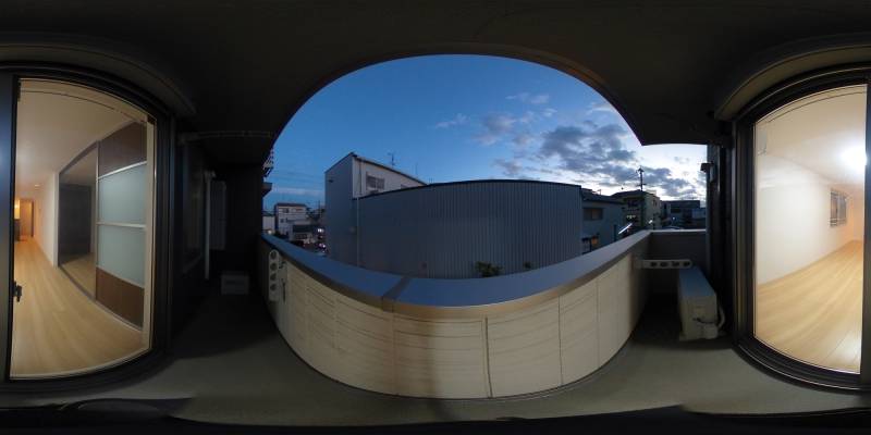 パノラマ画像バルコニー