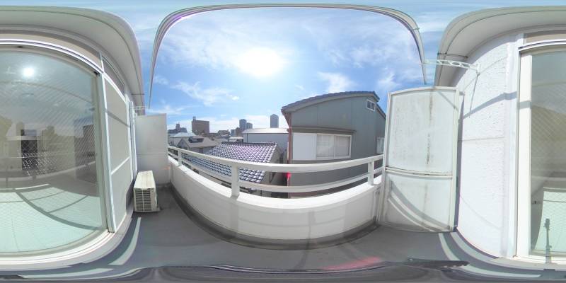 パノラマ画像バルコニー