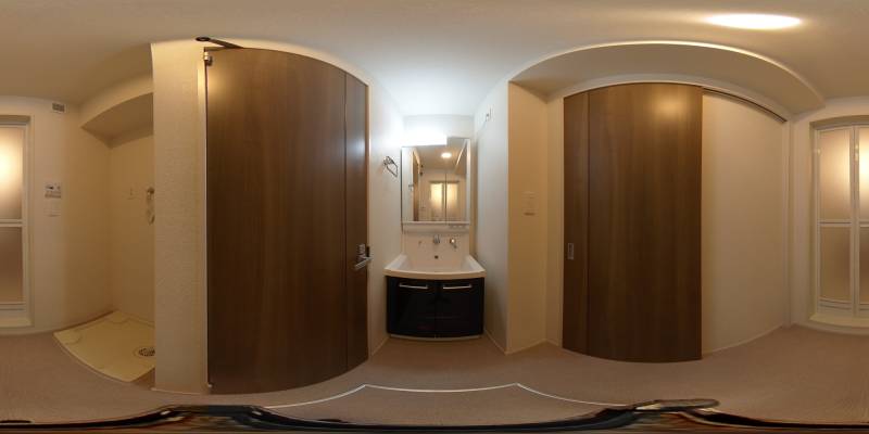 パノラマ画像洗面所