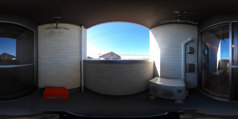 パノラマ画像バルコニー