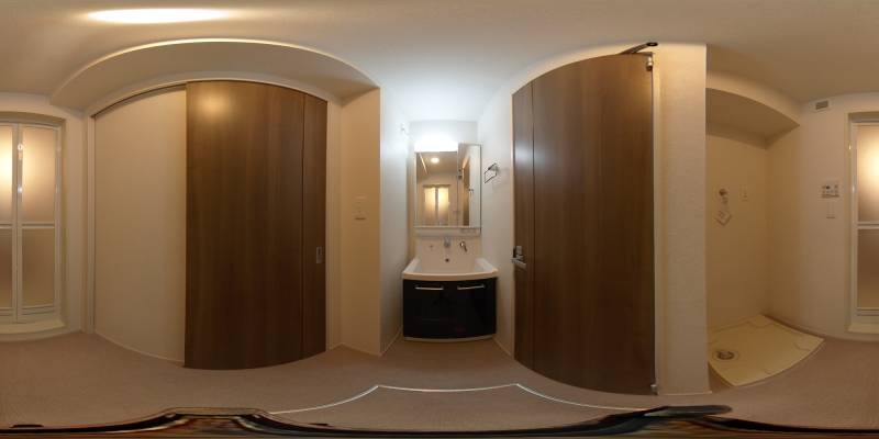 パノラマ画像洗面所