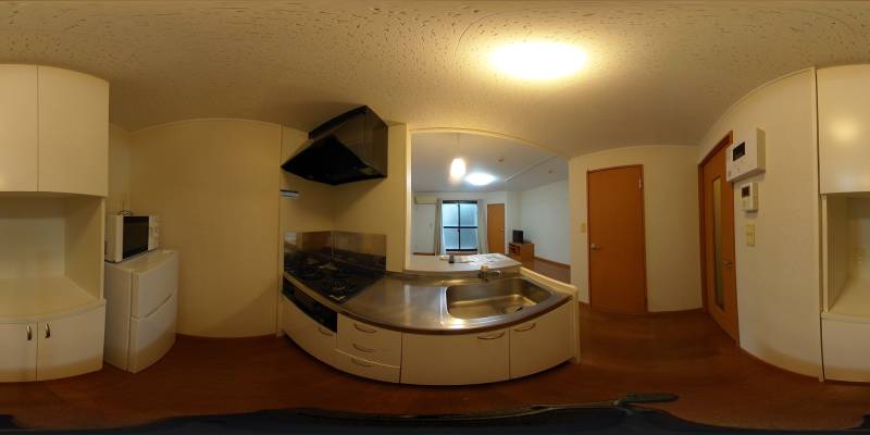 パノラマ画像キッチン