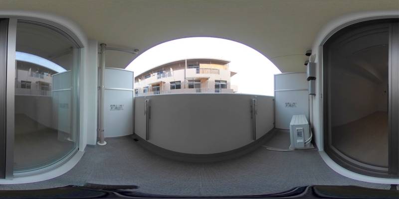 パノラマ画像バルコニー