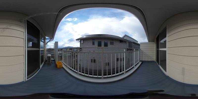 パノラマ画像バルコニー