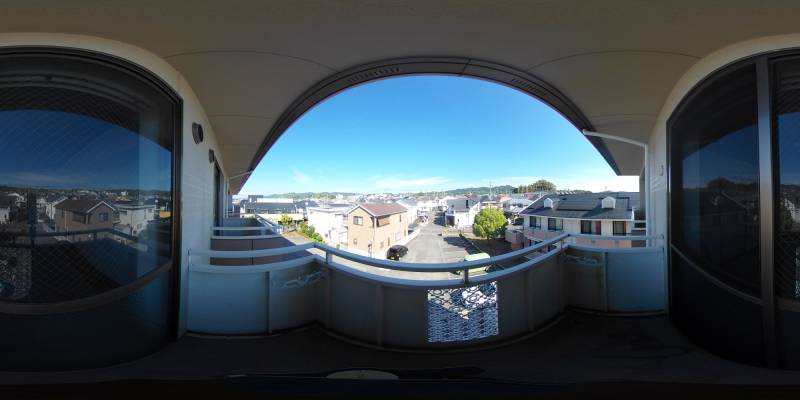 パノラマ画像バルコニー