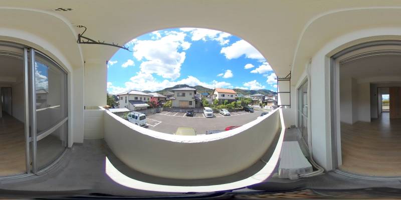 パノラマ画像バルコニー