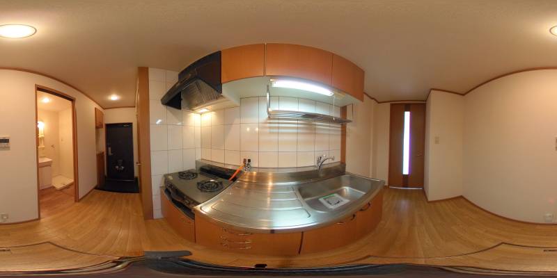 パノラマ画像キッチン