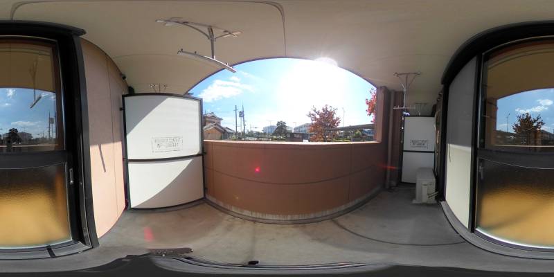 パノラマ画像バルコニー