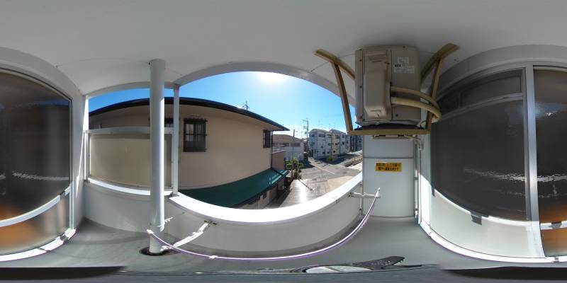 パノラマ画像バルコニー