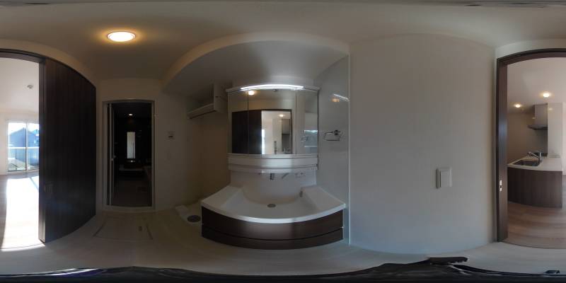 パノラマ画像洗面所