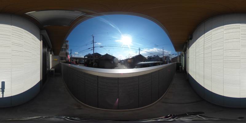 パノラマ画像バルコニー