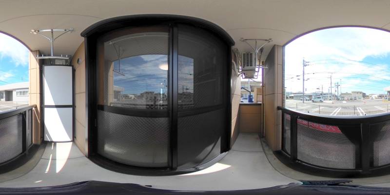 パノラマ画像バルコニー