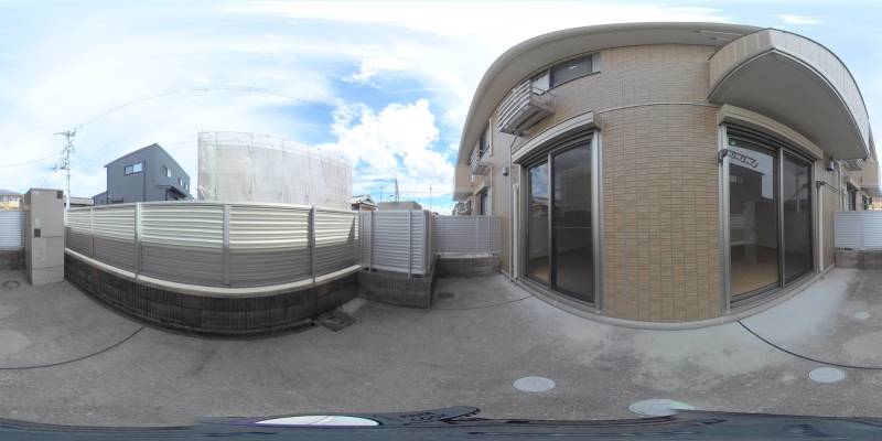 パノラマ画像バルコニー