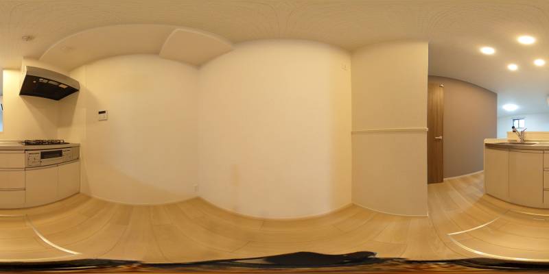 パノラマ画像キッチン