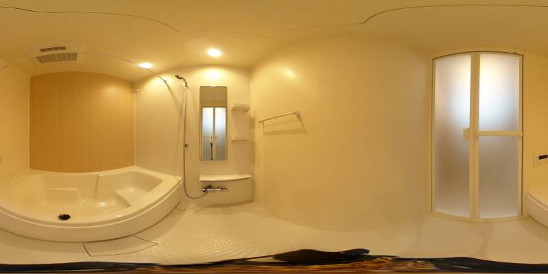 パノラマ画像バスルーム