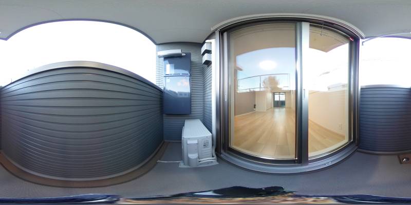 パノラマ画像バルコニー