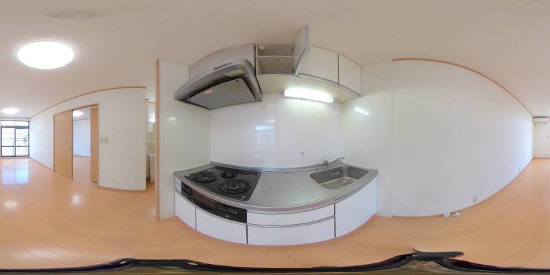 パノラマ画像キッチン