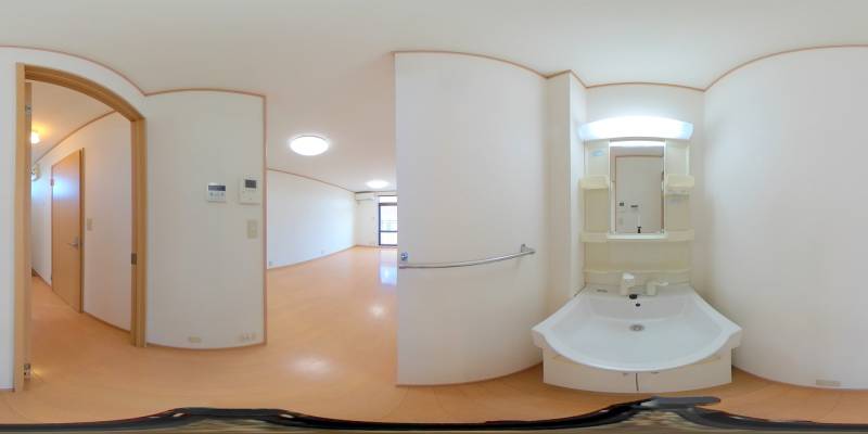 パノラマ画像洗面所