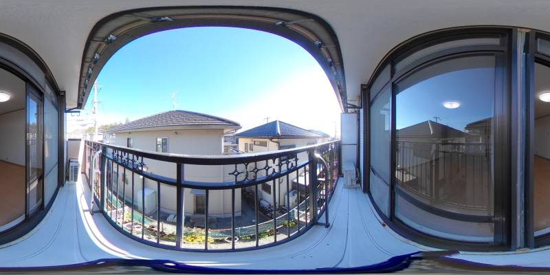 パノラマ画像バルコニー