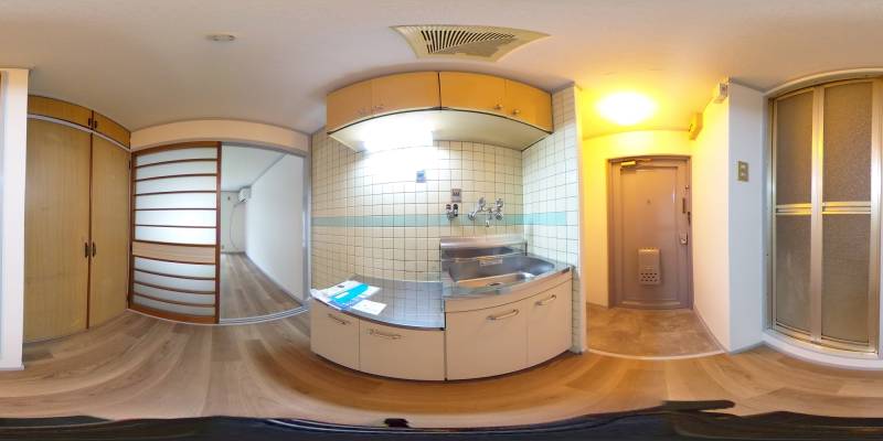 パノラマ画像キッチン