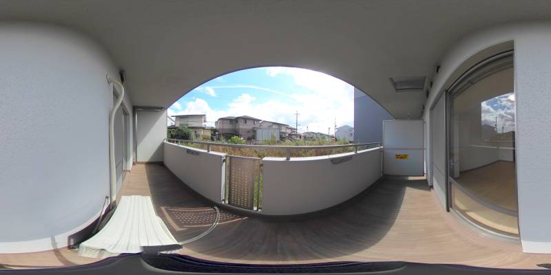 パノラマ画像バルコニー