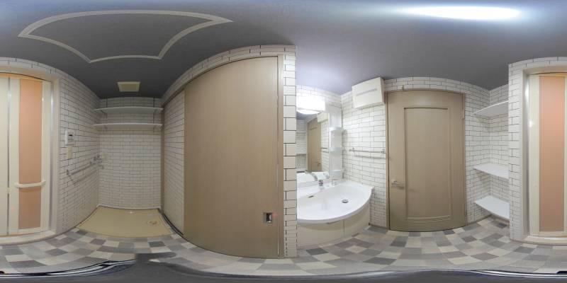 パノラマ画像洗面所