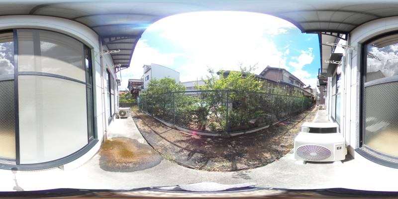 パノラマ画像バルコニー