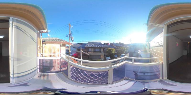 パノラマ画像バルコニー