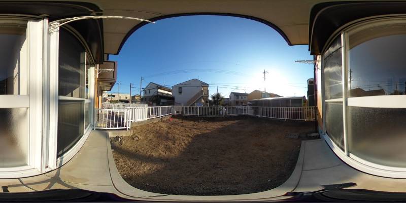 パノラマ画像バルコニー