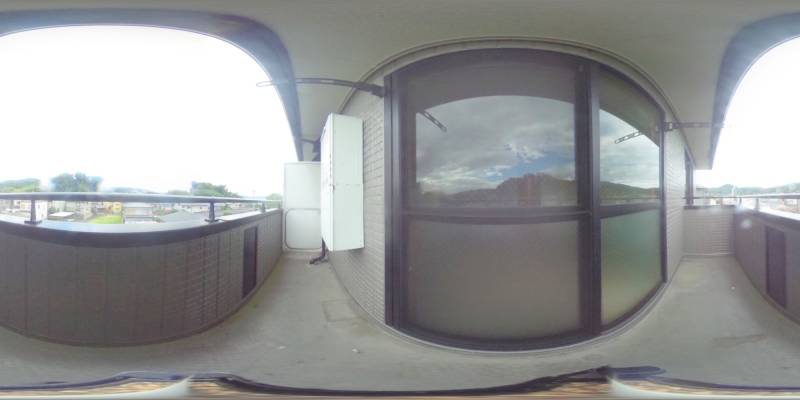 パノラマ画像バルコニー