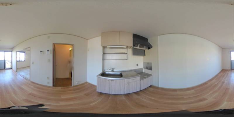 パノラマ画像キッチン