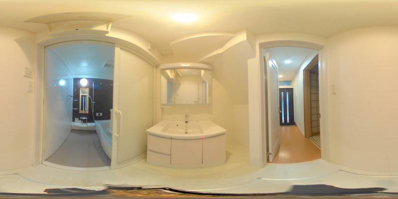 パノラマ画像洗面所