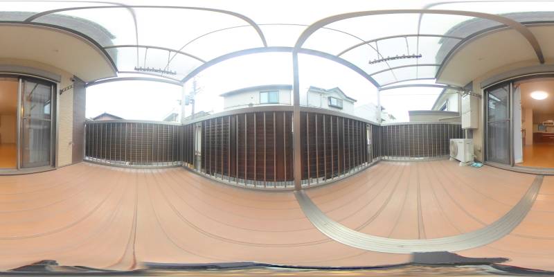 パノラマ画像バルコニー