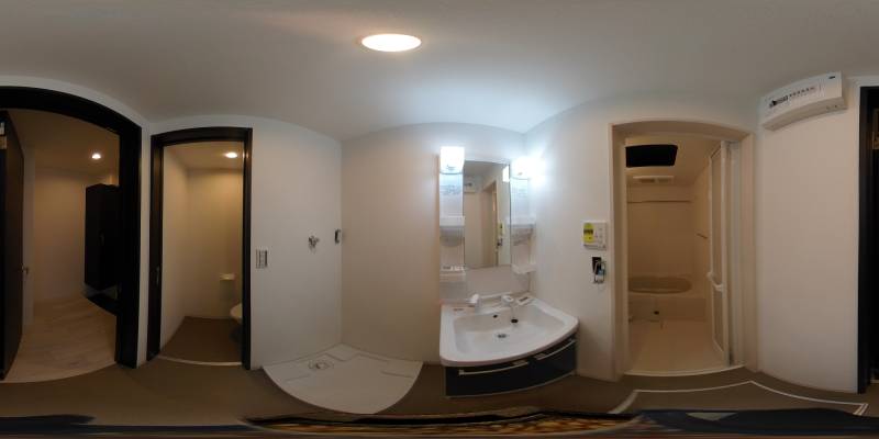 パノラマ画像洗面所