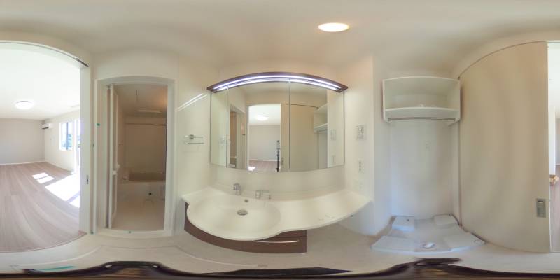 パノラマ画像洗面所